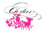 Oh Deer! pink / black T-Shirt