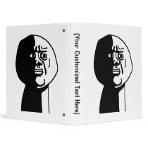 Oh God Why Guy Rage Face Meme Vinyl Binder