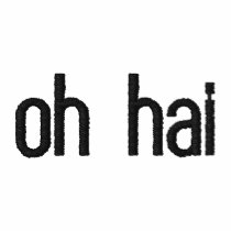 oh hai embroidered t-shirt embroidered shirts