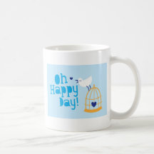 Oh Happy Day! with blue bird Mug