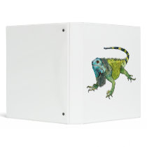 Oh How Iguana Go Home 3 Ring Binders
