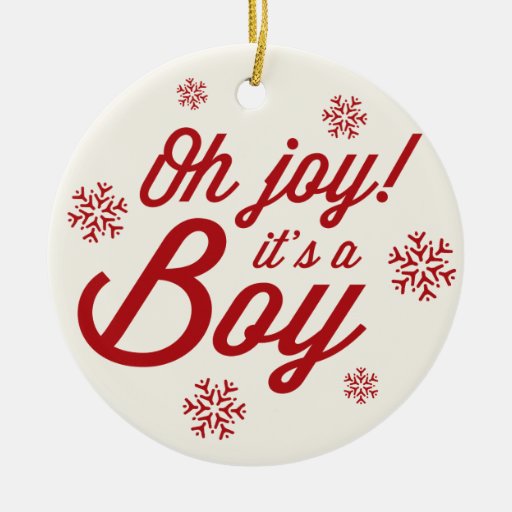 oh joy it s a boy baby holiday photo ornament zazzle oh joy it s a boy baby holiday photo ornament zazzle