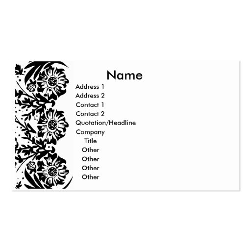 Oh Lala Elegance Business Card Template (front side)