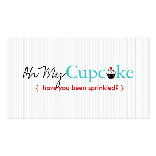 Oh My Cupcake Business Card Templates (front side)
