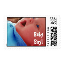 Oh My, It's A Baby Boy! Postage Stamp