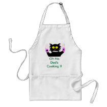, Oh No Dad's Cooking !! aprons