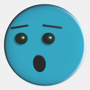 Blue Smiley Face Stickers Zazzle