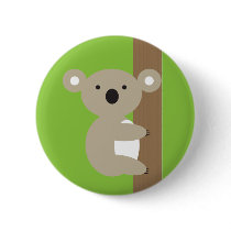 Oh Oh Koala Pinback Buttons