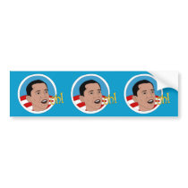 Oh! Oh! Oh! Obama Doodle Art Bumper Sticker bumper stickers by oodlesdoodles Oh! Oh! Oh! Obama Doodle Art Bumper Sticker bumper stickers