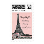 Oh Paris Personalized Wedding Shower stamps