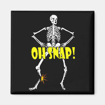 Oh Shap, Funny Skeleton Halloween Magnets