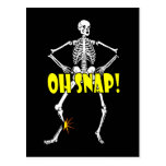 Oh Shap, Funny Skeleton Halloween postcards