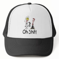 Oh Shit Wedding Bride and Groom Mesh Hat