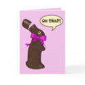 Oh Snap Chocolate Bunny Easter Card
