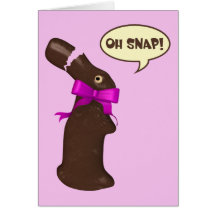 Oh Snap Chocolate Bunny Easter Card