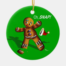 Oh Snap! Christmas Ornament (green)