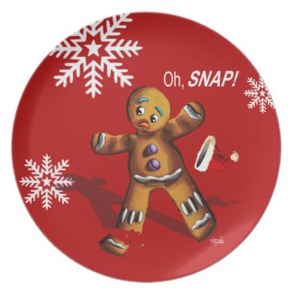 Oh Snap! Cookie Swap Christmas Party | red Plate