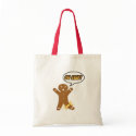 Oh Snap! Funny Christmas Gingerbread Man bags by cutencomfy Oh Snap! Funny Christmas Gingerbread Man bags
