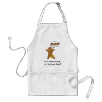 Oh Snap! Funny Gingerbread Man Aprons