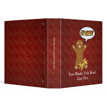 Oh Snap! Funny Gingerbread Man Binder