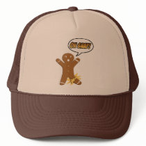 Oh Snap! Funny Gingerbread Man Mesh Hats