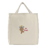 Oh Snap Gingerbread embroidered bags