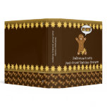 Oh Snap! Gingerbread Man Personalized Recipe Book binders