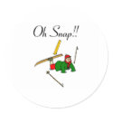 Oh Snap! (Ice Break) stickers by TeeZazzle Oh Snap! (Ice Break) stickers