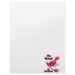 oh snap its crab season funny scared crab personalized letterhead