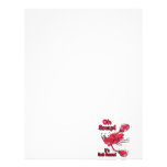 oh snap its crab season funny scared crab personalized letterhead