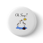 Oh Snap! (Melting Snowman) Pinback Button