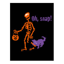 Oh, Snap Skeleton Post Card