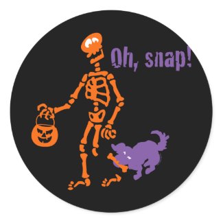 Oh, Snap Skeleton Stickers