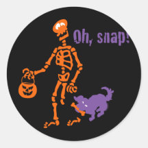 Oh, Snap Skeleton Stickers