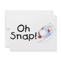 Oh Snap Snowball invitations by CelebrationZazzle Oh Snap Snowball invitations