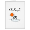Oh Snap Snowman cards by CelebrationZazzle Oh Snap Snowman cards