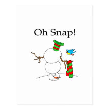 Oh Snap! (UD Snowman) Post Card