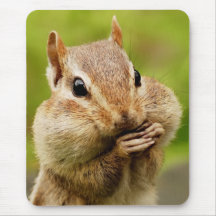 Oh So Cheeky Chipmunk Mousepads