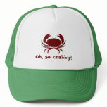 Oh, so crabby! mesh hats