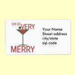 Oh so VERY MERRY Christmas labels