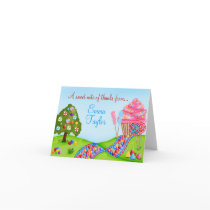Oh Sweet Candy Cupcake Land Thank You Note Cards