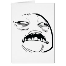 Oh Sweet Jesus Thats Good Rage Face Meme Greeting Card