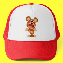 "Oh well..." Shrugging Cartoon Bear Hat