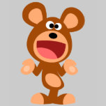 "Oh well..." Shrugging Cartoon Bear Kids T-Shirt