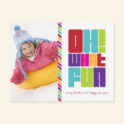 Oh! What Fun Christmas Photo Postcard