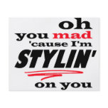 Oh You Mad Cause I'm Stylin On you flyers