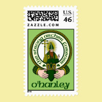 O'Hanley Clan Motto Postage Stamps