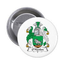 O'Hanlon Family Crest Button