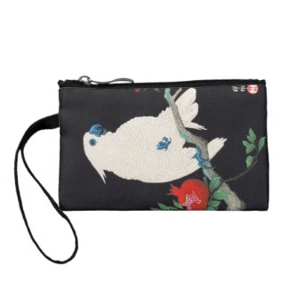 Ohara Shoson, Cockatoo and Pomegranate ukiyo-e Coin Purse