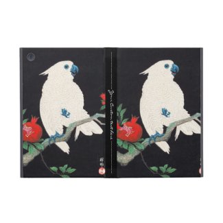 Ohara Shoson, Cockatoo and Pomegranate ukiyo-e Cases For iPad Mini